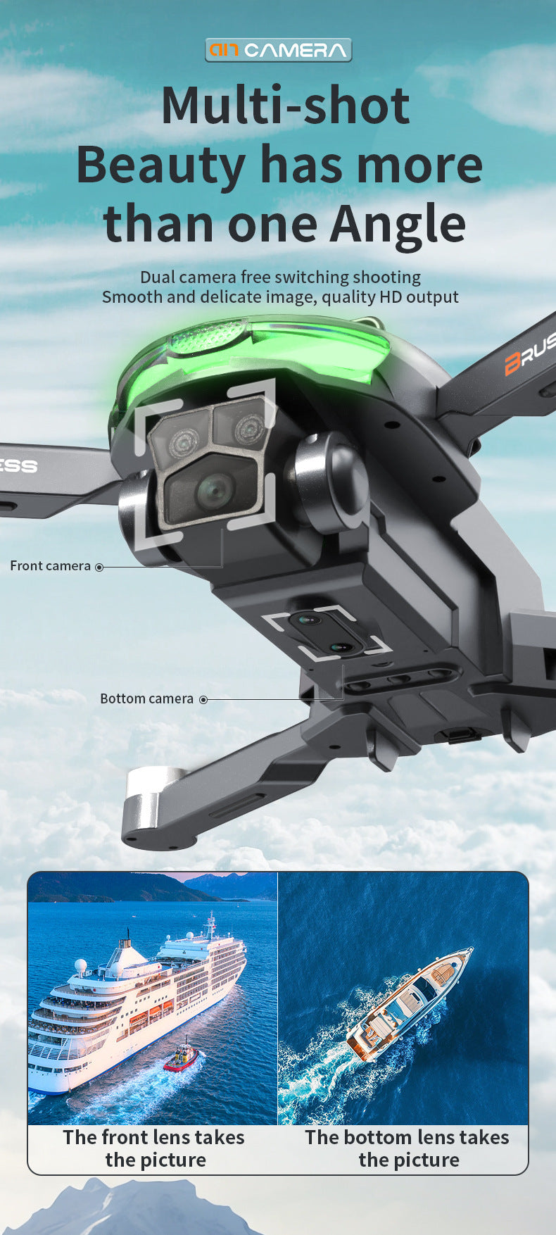 A17 drone showing obstacle avoidance features
