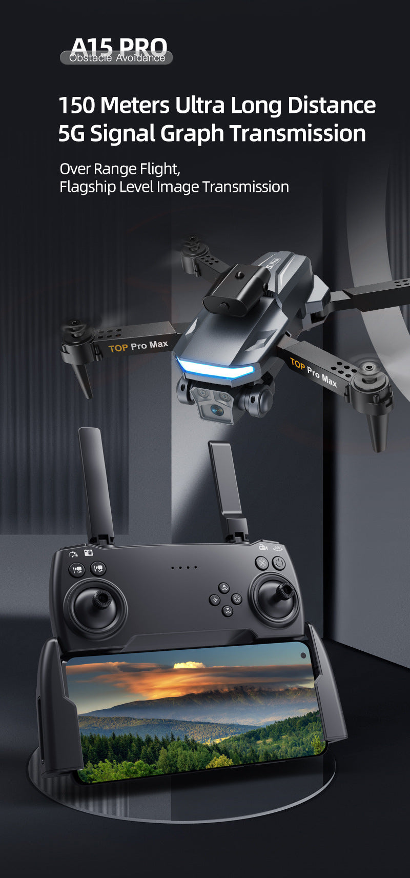 Remote control interface of A15 drone
