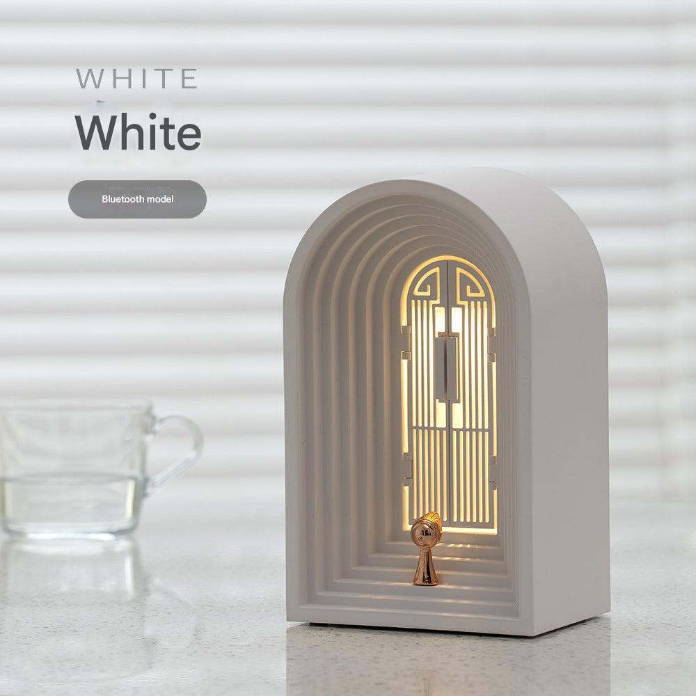 multi-functional bedroom lamp with pink light
