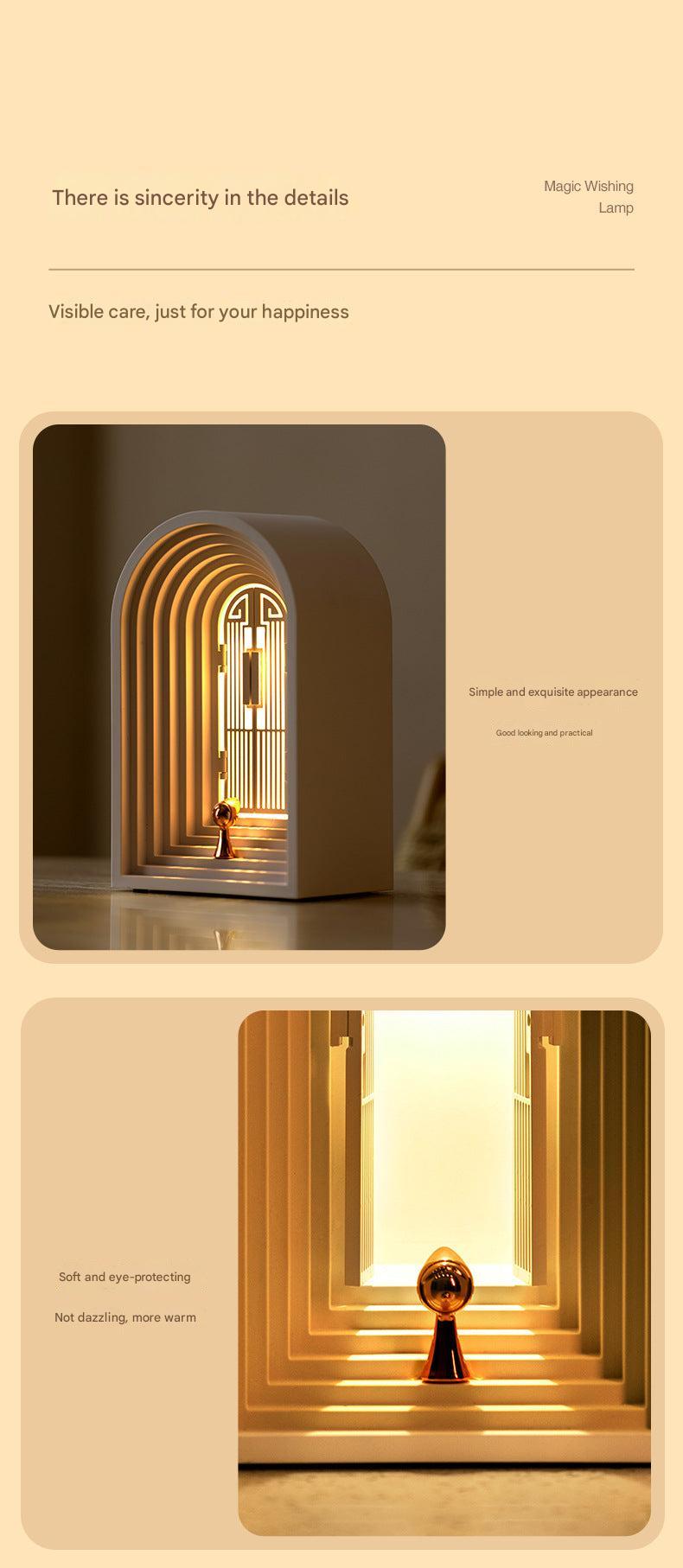 sleek bedside lamp with integrated speaker