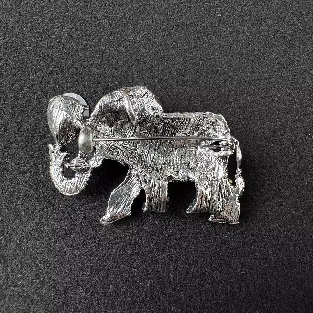 Colorful Elephant Brooch for Fashion Accessory