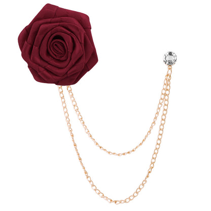 Brooch being worn on blazer lapel