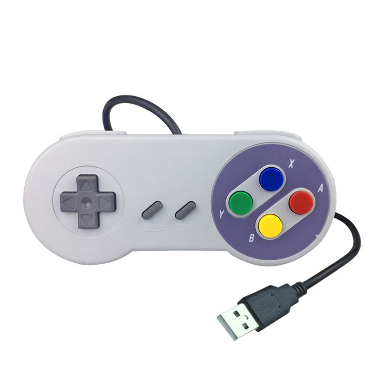 Gaming USB Controller for PC - Retro SNES Style Gamepad, Ideal for All Ages