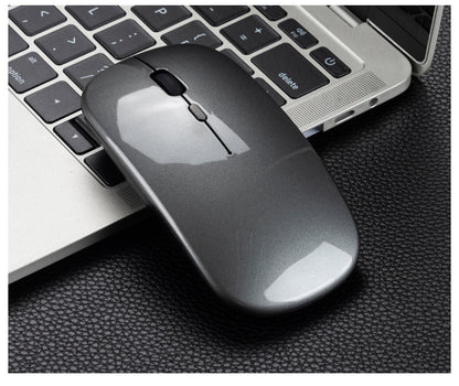 Wireless Bluetooth Dual-Mode Mouse - Silent & Rechargeable Gaming Mouse for Laptops - 2.4G Light-Up Wireless Mouse