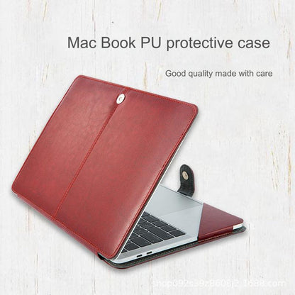 Premium PU Leather Case for MacBook Air & Pro - 11, 13, 15 Inch Protective Sleeve Cover