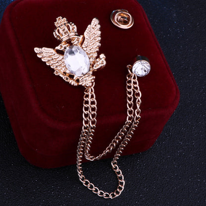 Eagle Brooch with Tassel Chain - Image 3