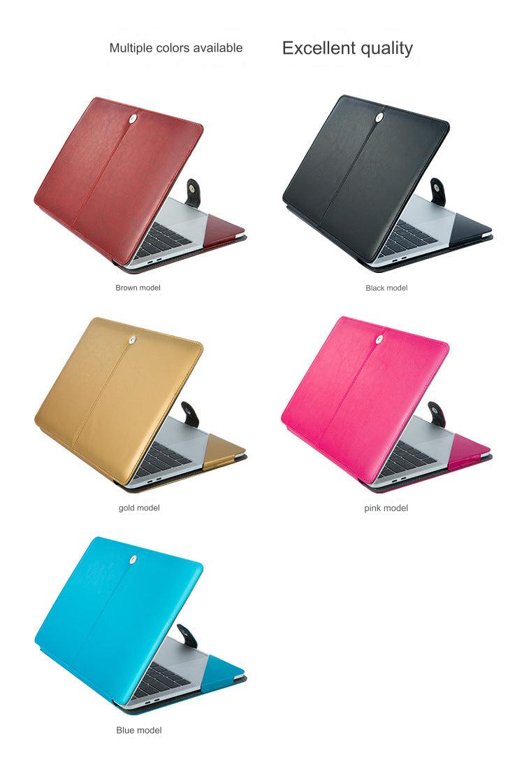 Premium PU Leather Case for MacBook Air & Pro - 11, 13, 15 Inch Protective Sleeve Cover