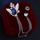 Silver Base Dark Blue Diamond