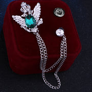 Silver Base Green Diamond