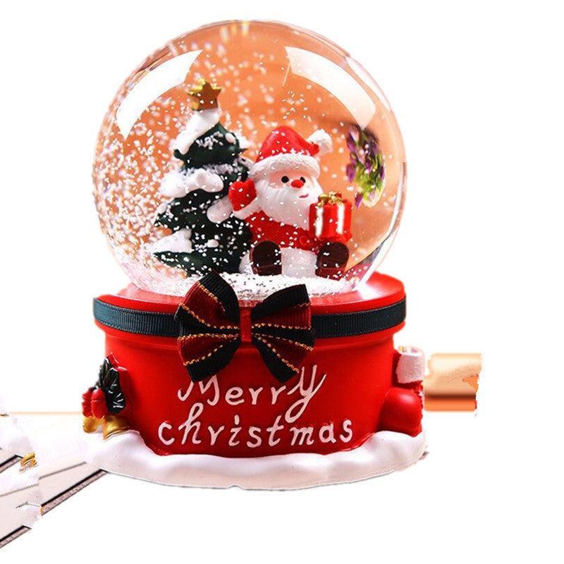 Decorative Christmas globe with automatic snow