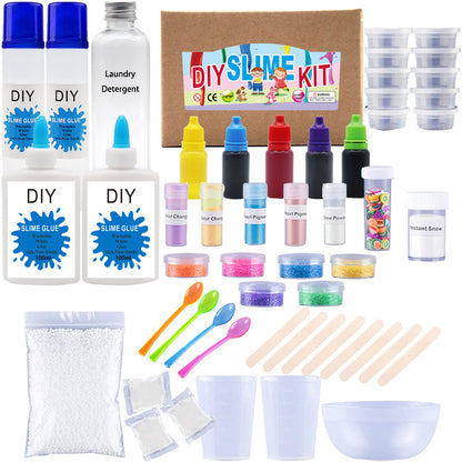 24-Color Crystal Slime Kit - Ultimate DIY Fun for All Ages