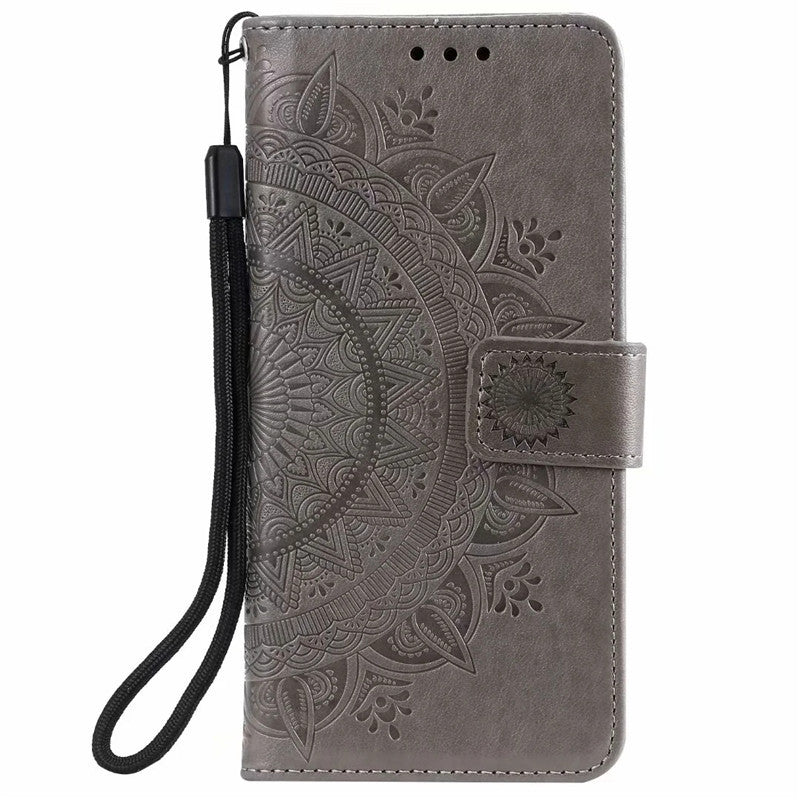 Stylish Leather Phone Wallet Case for iPhone 15/16 & Samsung Galaxy - Multiple Colors