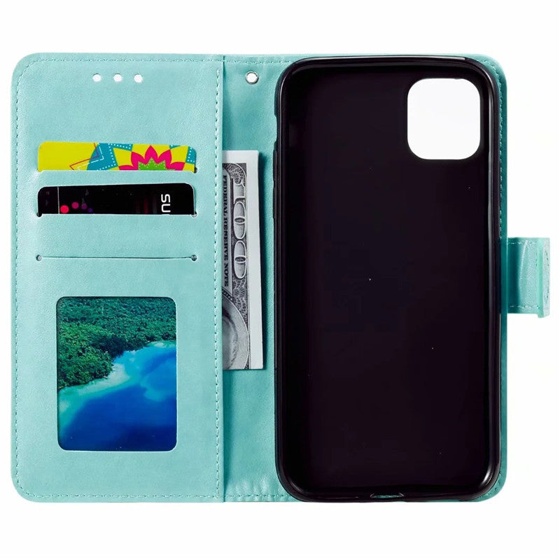 Stylish Leather Phone Wallet Case for iPhone 15/16 & Samsung Galaxy - Multiple Colors