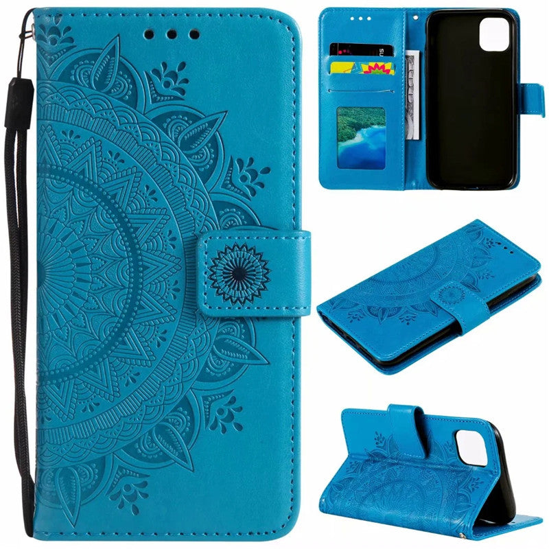 Stylish Leather Phone Wallet Case for iPhone 15/16 & Samsung Galaxy - Multiple Colors