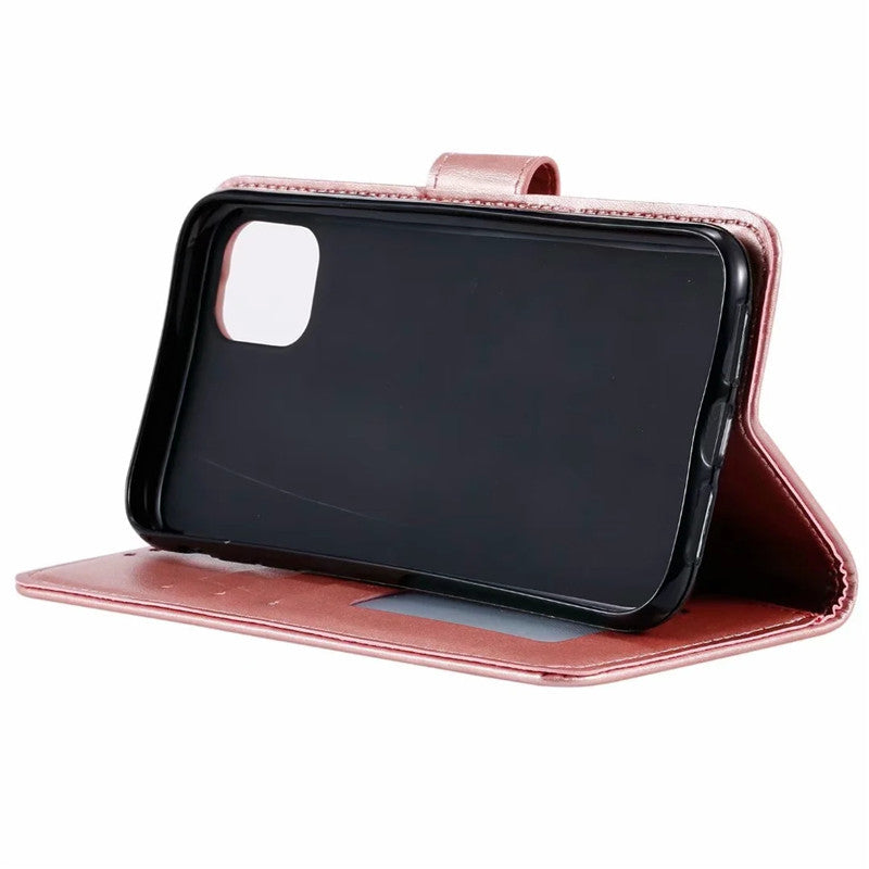 Stylish Leather Phone Wallet Case for iPhone 15/16 & Samsung Galaxy - Multiple Colors