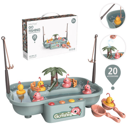 bath time fishing game with ducks and fish for kids