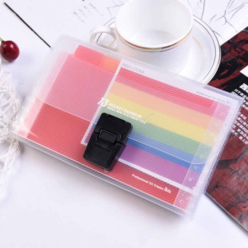 rainbow student document holder A6