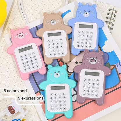 yellow cartoon bear mini calculator