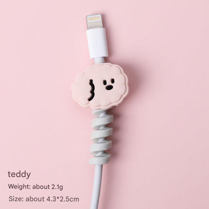 Cute cat design cable holder