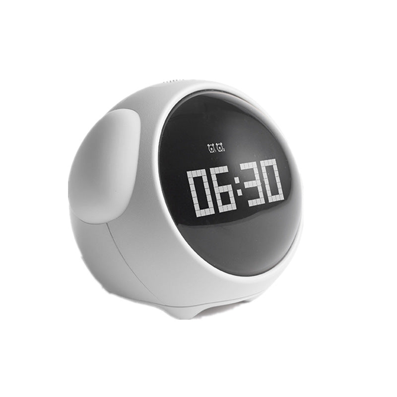 temperature displaying alarm clock for kids side view