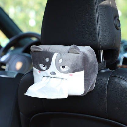 dinosaur plush tissue box for car