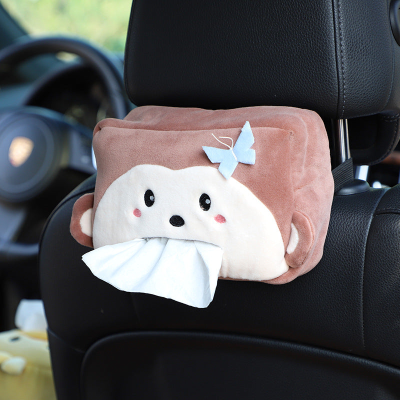 deer design plush tissue holder