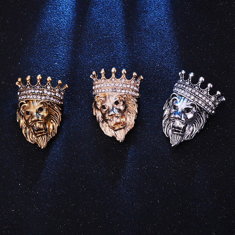 Crown Animal Pin for Jackets