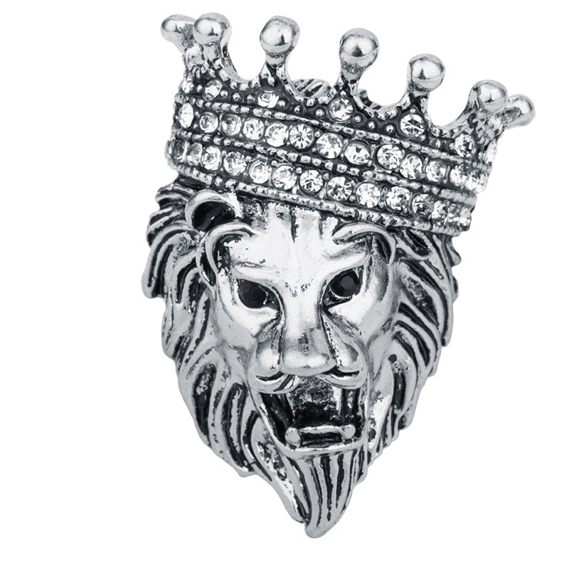 Crown Animal Pin for Jackets
