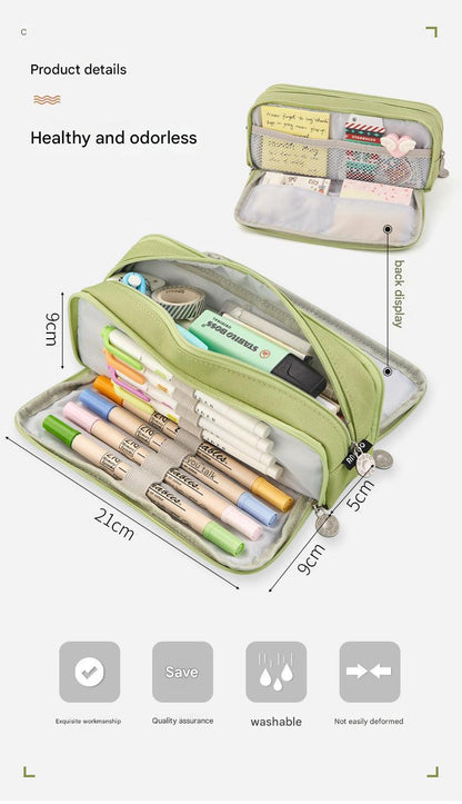 Angoo pencil case interior compartments