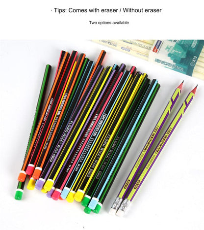 12-Pack Premium HB Pencils with Erasers - Perfect for Students and Artists