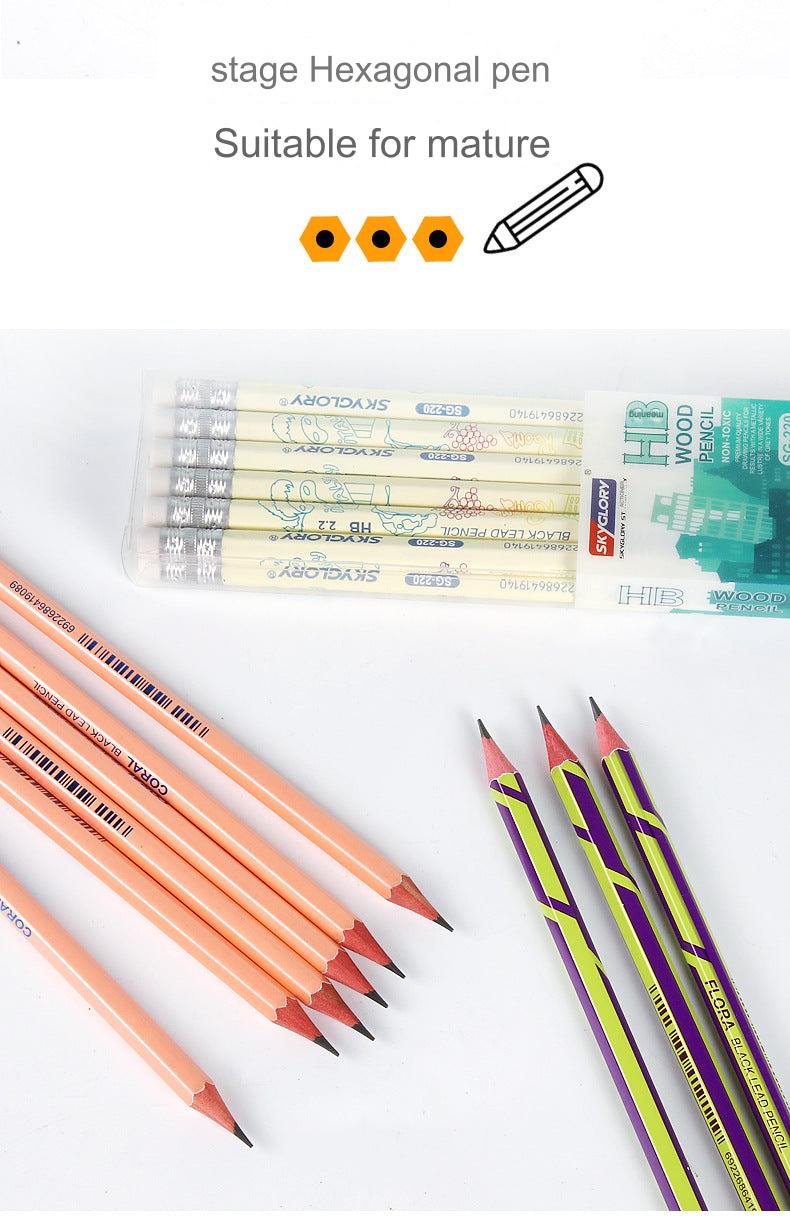 12-Pack Premium HB Pencils with Erasers - Perfect for Students and Artists