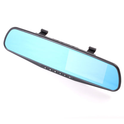Dual lens dash cam with display