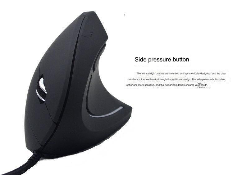 Ergonomic Wired Vertical Mouse with 3000 DPI - Perfect for Gaming & Office Use - Comfortable, Silent, and Stylish