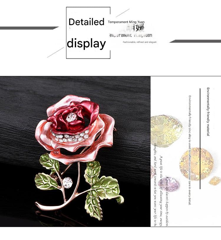 Close-up of Floral Brooch Design - Image 2