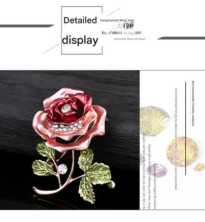 Close-up of Floral Brooch Design - Image 2