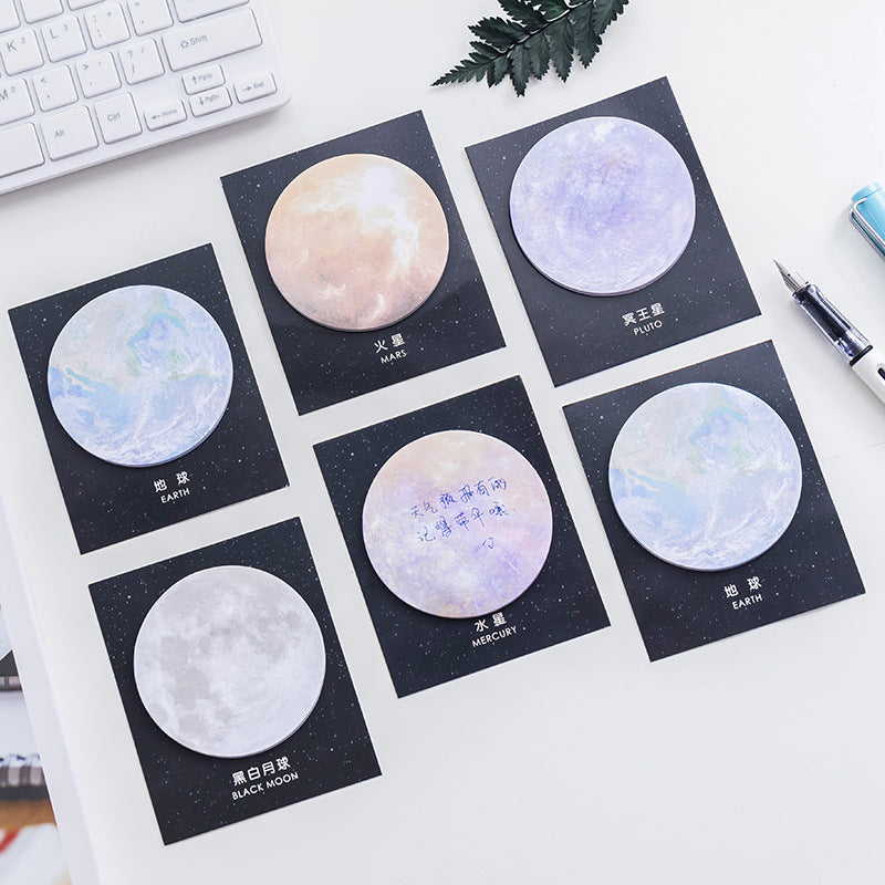 cosmic sticky notes Earth design