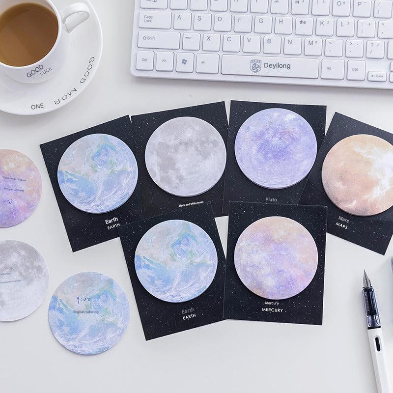 cosmic sticky notes Mars design