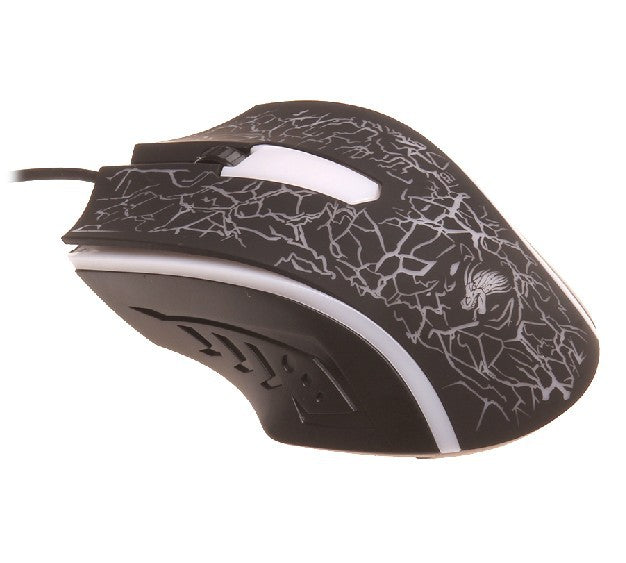 RGB Gaming Mouse - Ergonomic Wired 2400 DPI USB Optical Mouse with Colorful LED Backlight