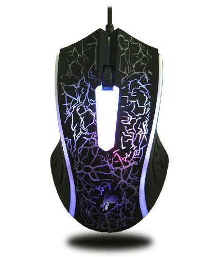 RGB Gaming Mouse - Ergonomic Wired 2400 DPI USB Optical Mouse with Colorful LED Backlight