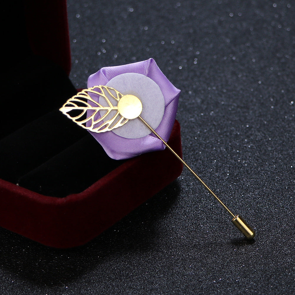 Stylish floral brooch pin image 2