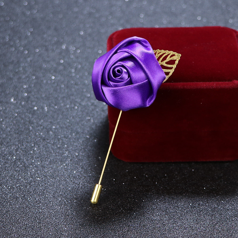Stylish floral brooch pin image 2