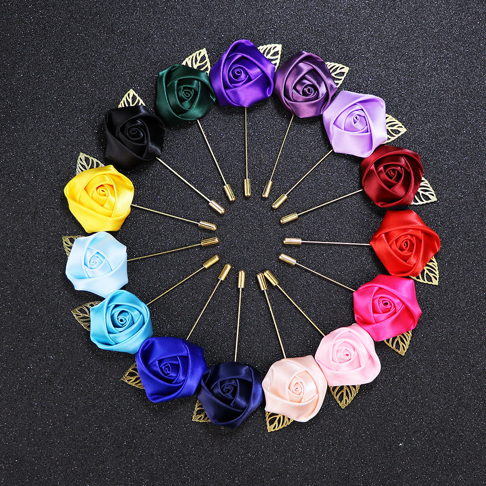 Stylish floral brooch pin image 2
