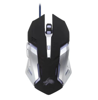 RGB Gaming Mouse - Ergonomic Wired 2400 DPI USB Optical Mouse with Colorful LED Backlight