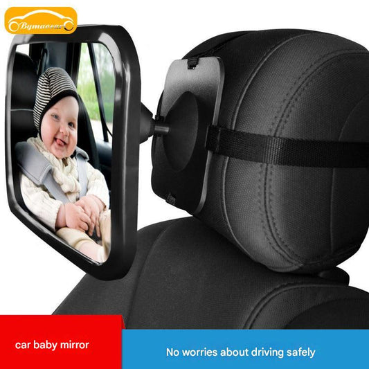 Premium baby car seat safety mirror with adjustable swivel