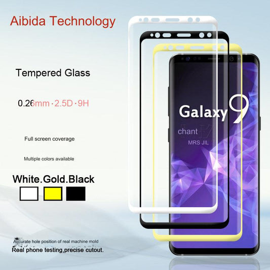 Samsung Galaxy S9+ Curved Tempered Glass Screen Protector - 3D Full Coverage, Anti-Fingerprint, Ultra-Clear