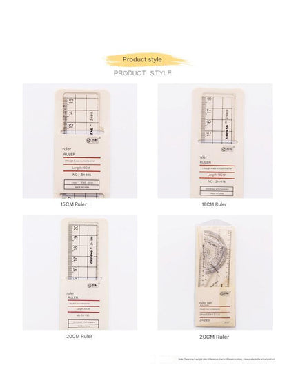 student-friendly clear plastic ruler