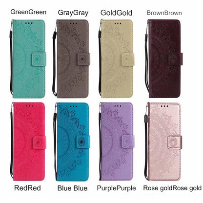 Stylish Leather Phone Wallet Case for iPhone 15/16 & Samsung Galaxy - Multiple Colors