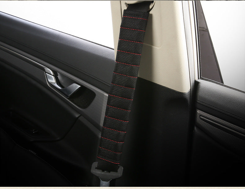 car seat belt shoulder pad plush gray