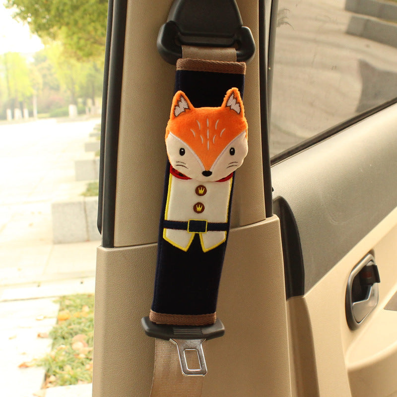 cartoon fox car safety belt pad image