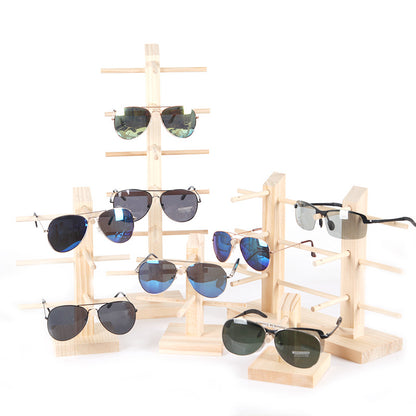 Pine sunglasses stand